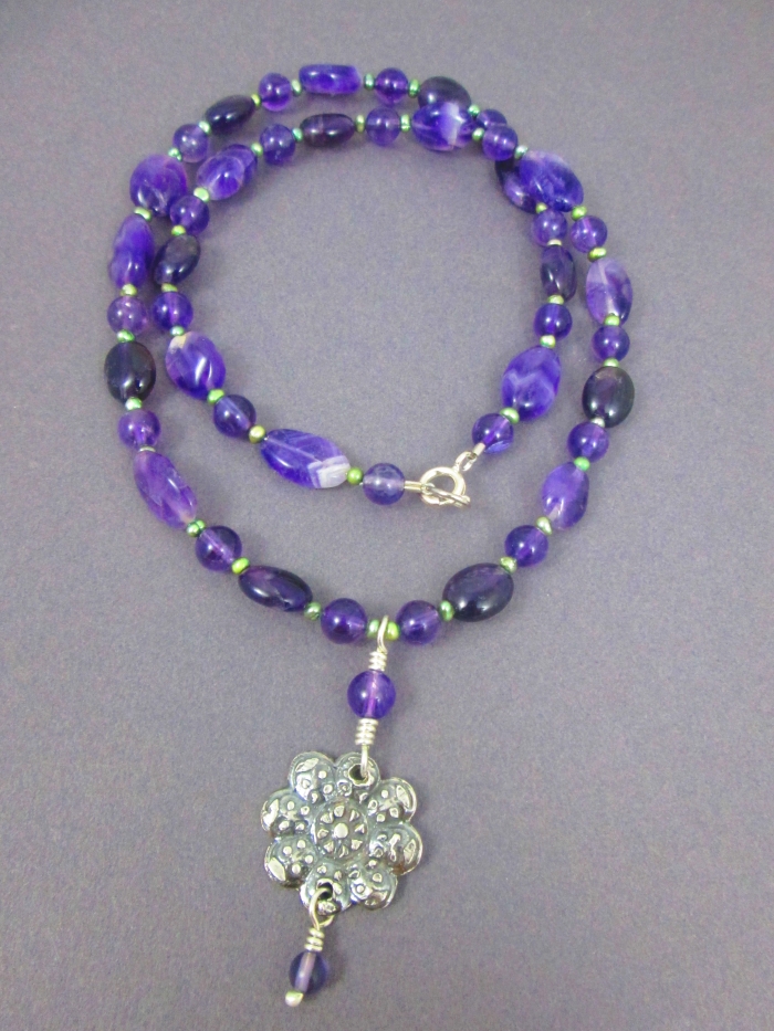 Purple Flower Medallion – Joanna 1 Jewelry